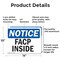 Signmission FACP Inside, 14 in W x Rectangle, Aluminum OS-2PACK-NS-A-1014-L-12409 - alternate 4